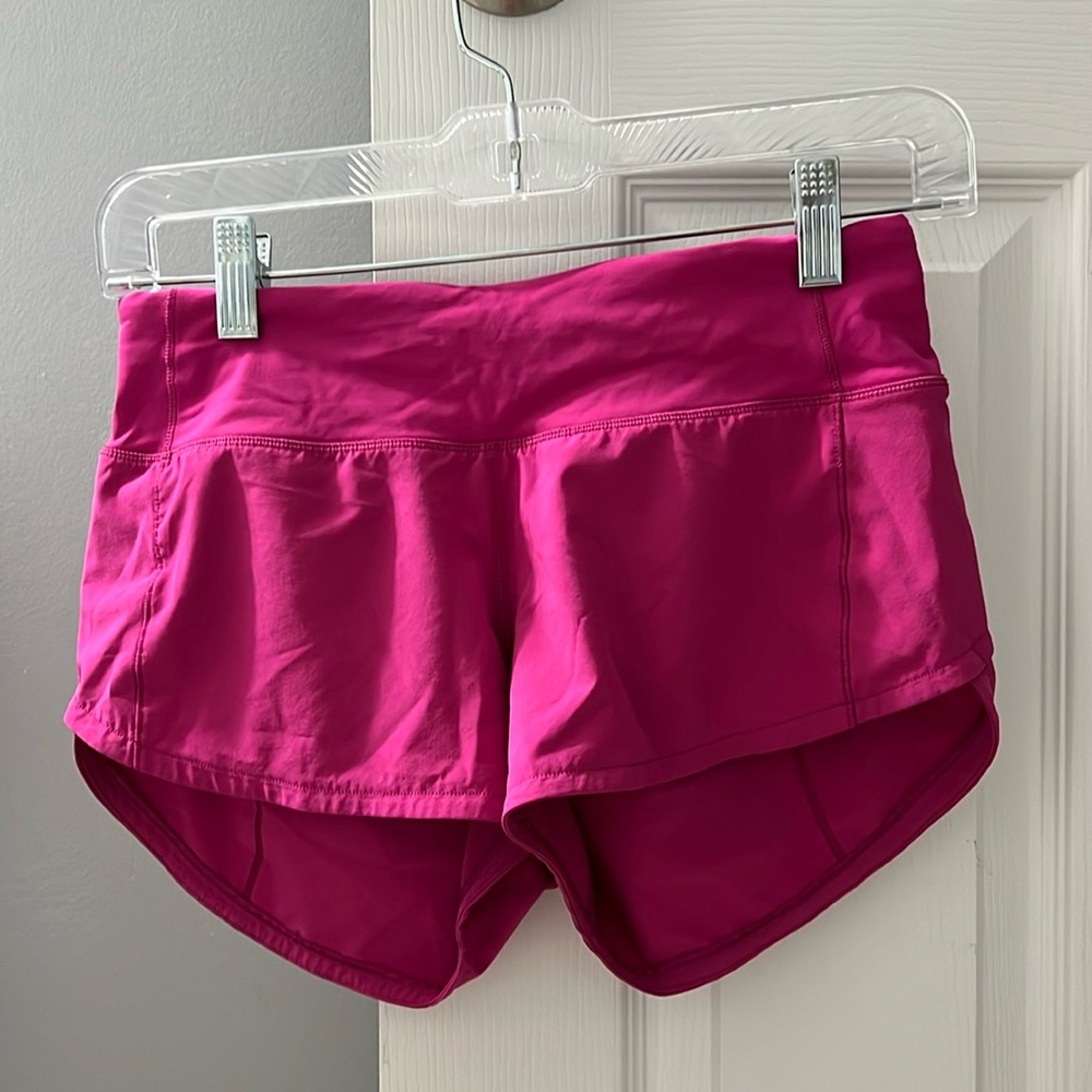 lululemon speed up low-rise 2.5, size 2